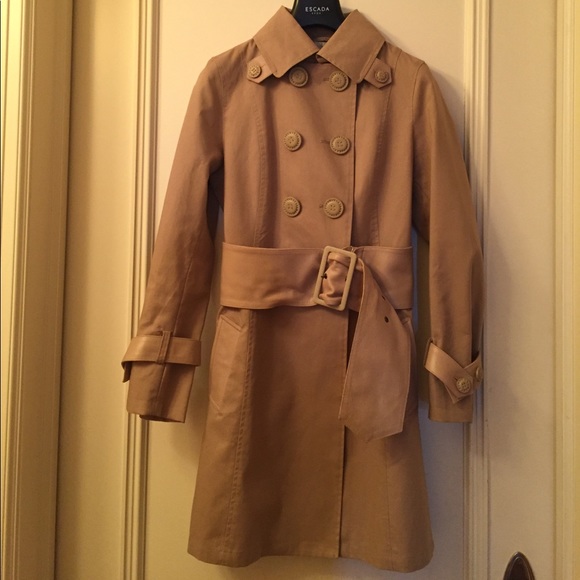 Mackage Leather-Trimmed Trench Coat - Picture 1 of 8